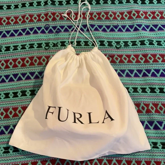 FURLA Mini Julia Pink long gold chain crossbody NWOT never Carried 💖 - Picture 9 of 9